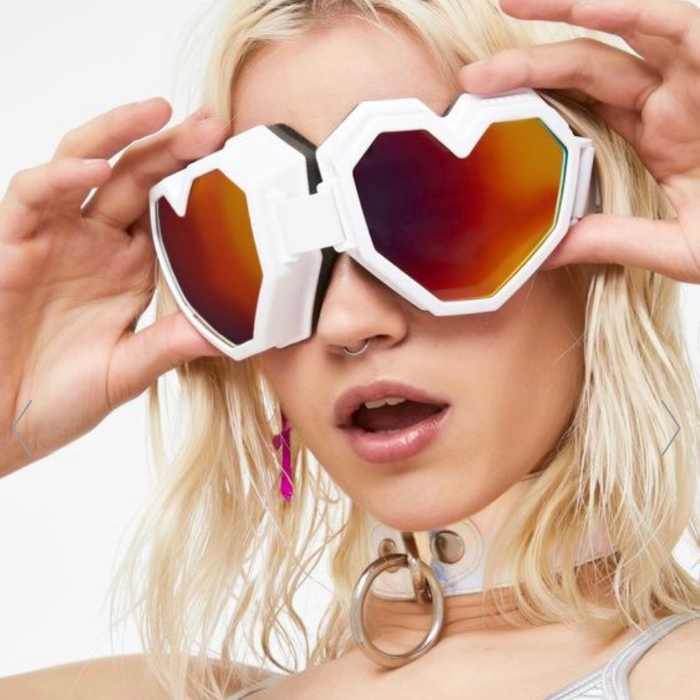 White Heart Goggles